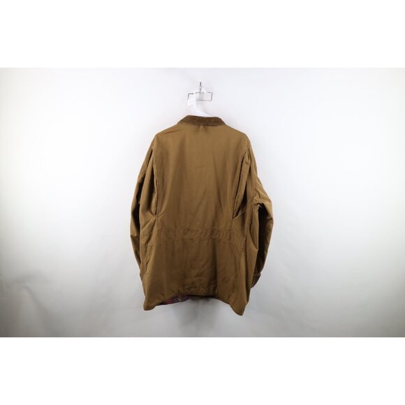 Vintage 90s American Eagle Outfitters Mens Large Flannel Lined Chore Barn Jacket - Picture 16 of 16